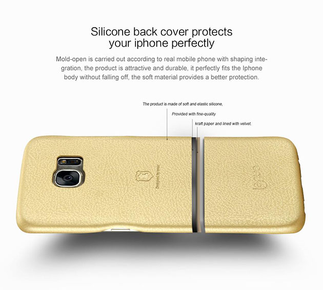 เคสหนังคลุมด้านหลัง เคสเบาไม่หนาไม่หนัก เคส S7 Edge